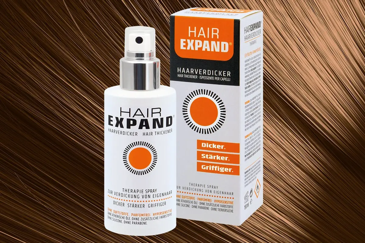 frauen styling tipps - stärkeres Haar mit Haarverdicker HairExpand